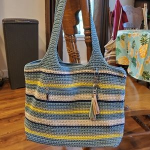 NWOT The Sak Striped Crochet Handbag